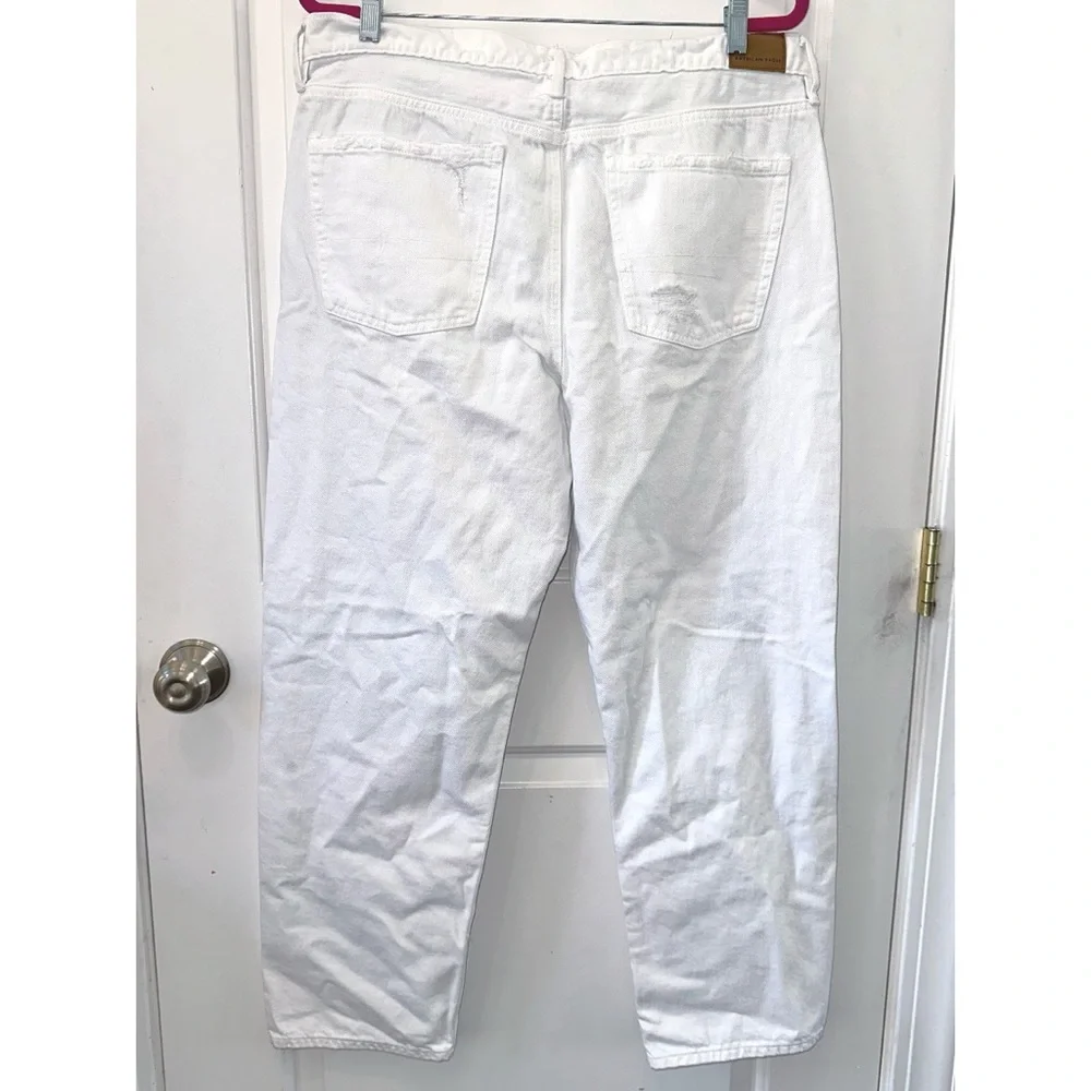 American Eagle white 90’s straight jeans - Picture 5 of 8